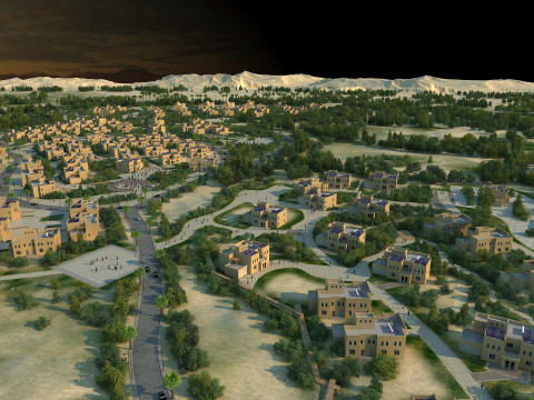 Desert city Modèle 3D