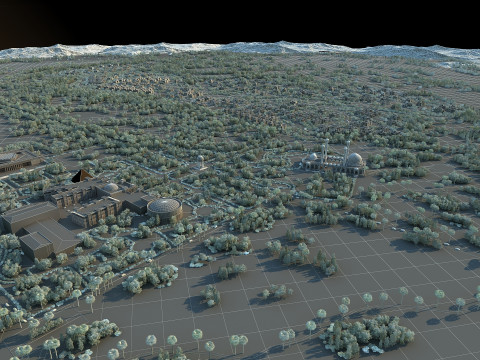 Desert city 3D 모델
