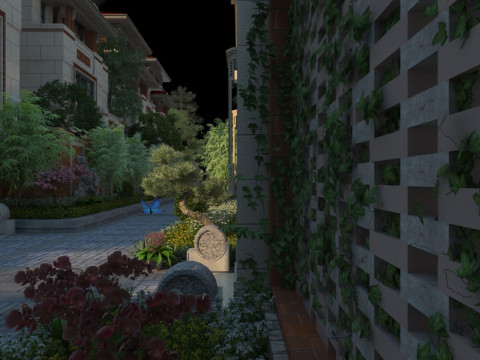 Villa group 3D Model
