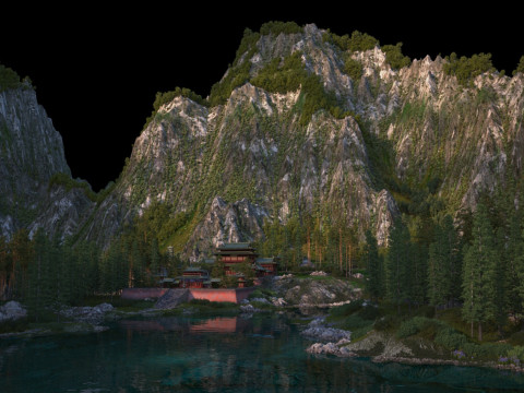 Temple Modelo 3D