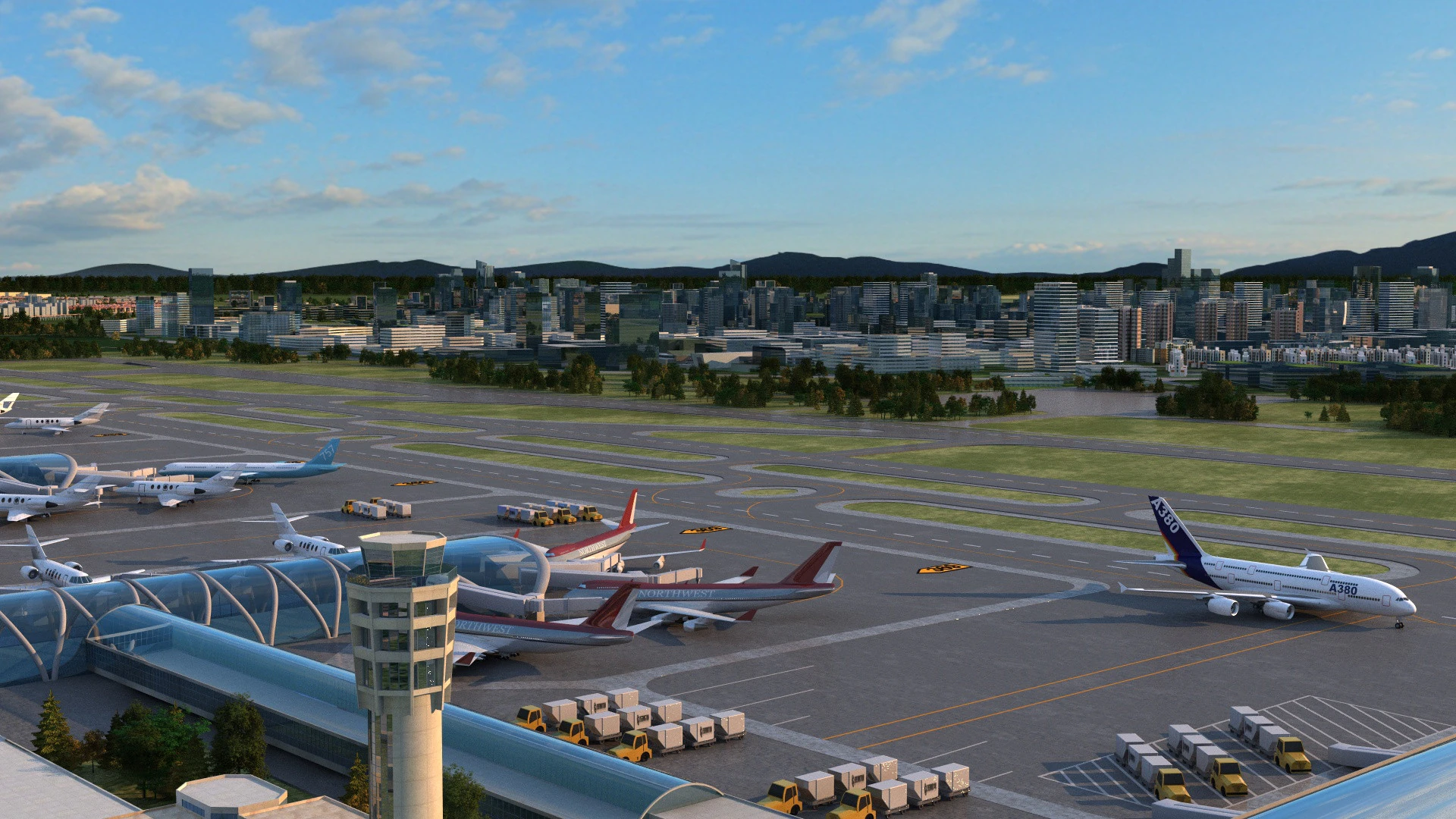 Airport 3D Model .c4d .max .obj .3ds .fbx .stl .blend