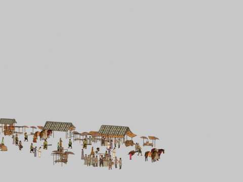 Ancient markets 3D 模型