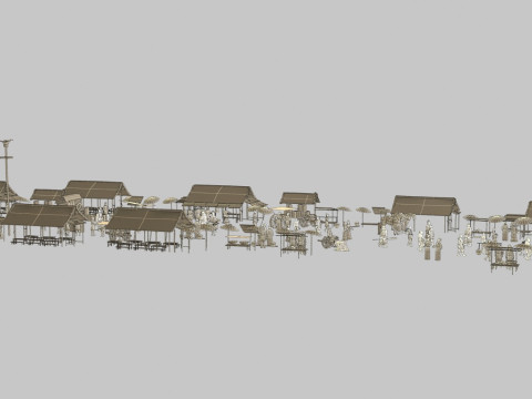 Ancient markets Modello 3D