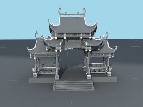 Decorated archway 3D 模型