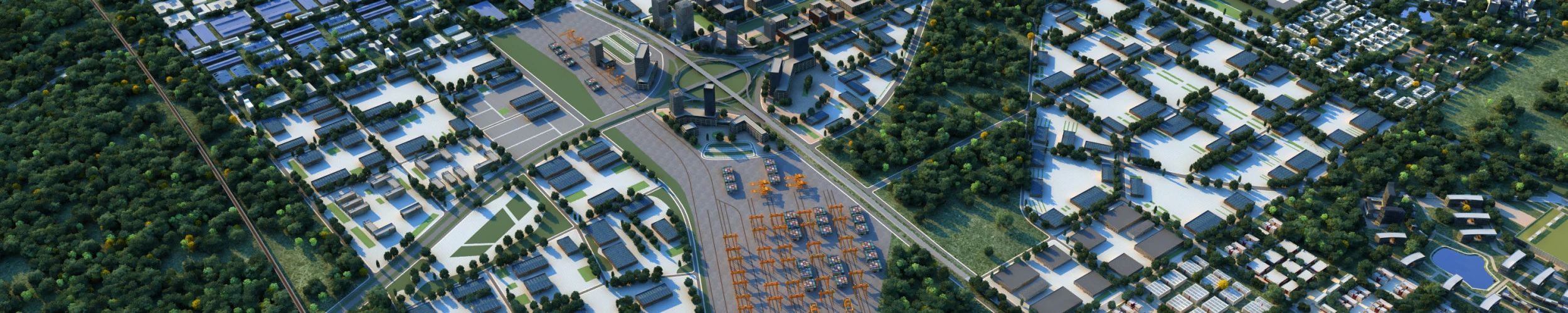 City 3D Model .c4d .max .obj .3ds .fbx .stl .blend 