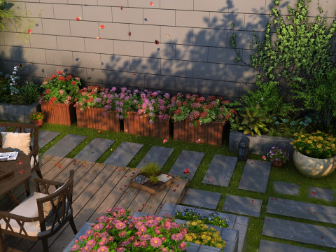Courtyard 3D Model