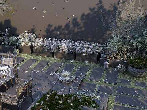 Courtyard 3D Model