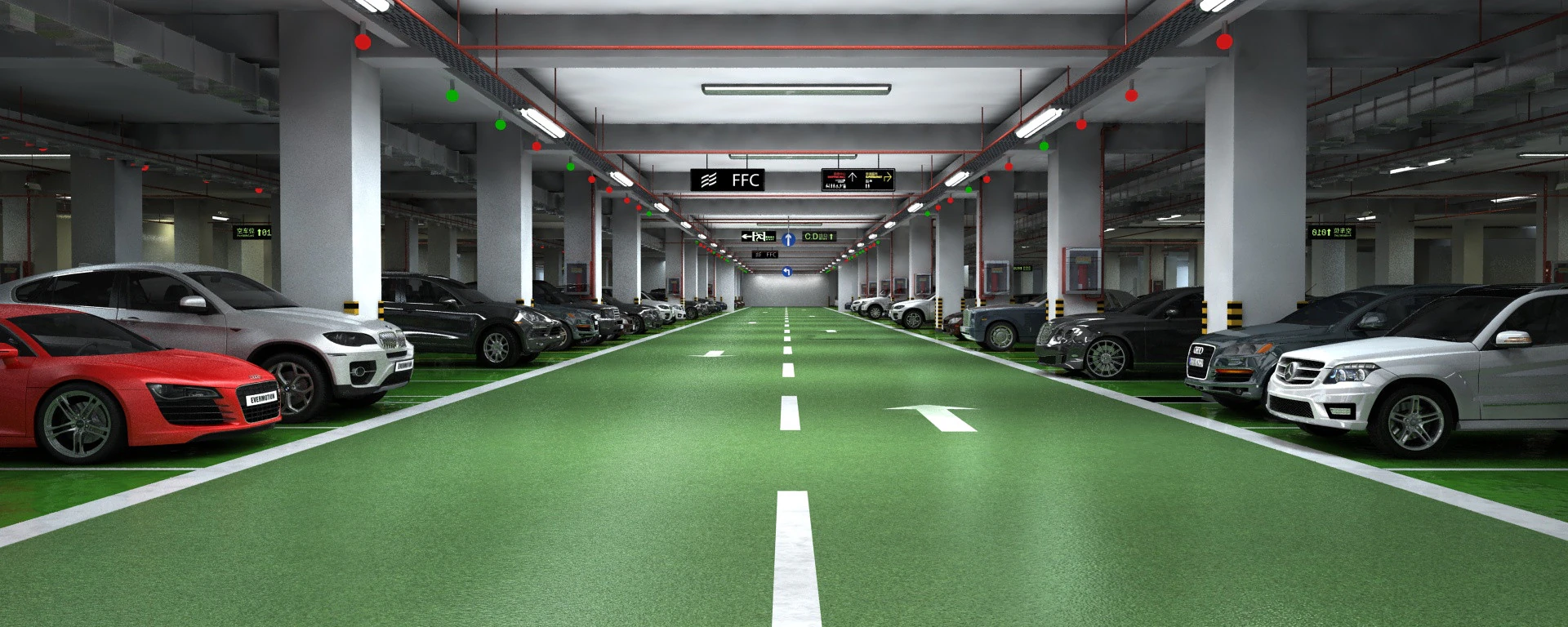 Parking lot 3D Model .c4d .max .obj .3ds .fbx .stl .blend 