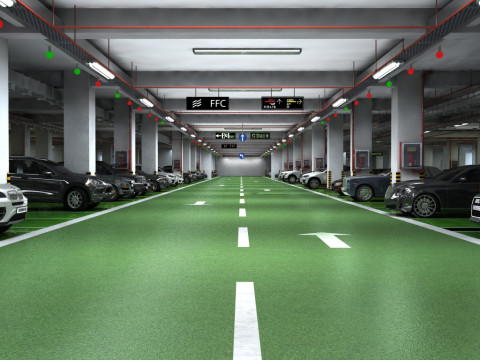 Parking lot Modelo 3D