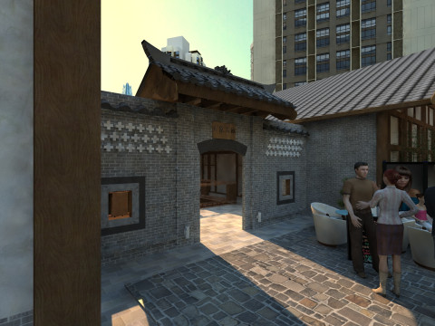 Ancient building 3D Modell