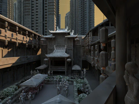 Ancient building 3D Model