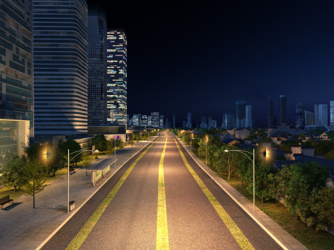 City night 3D Model