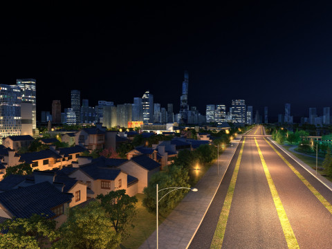 City night 3D Model