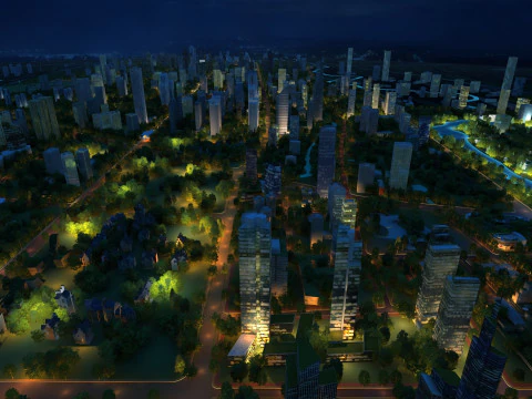 City night 3D Model