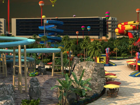 Amusement park 3D Model