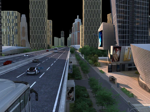 Arquitectura urbana Modelo 3D