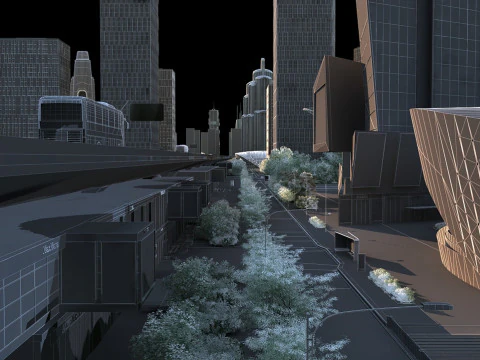 Urban architecture 3D Model