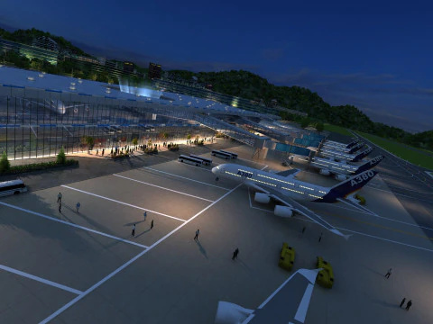 Аэропорт 3D Модель