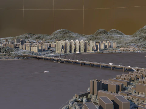 Urban architecture 3D Model