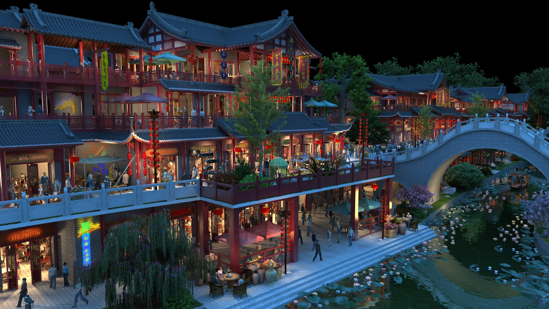 Ancient city 3D Model .c4d .max .obj .3ds .fbx .stl .blend 