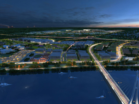 City night scene Modelo 3D