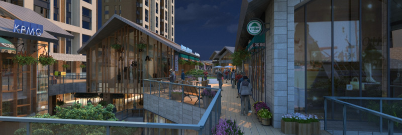 Commercial street 3D मॉडल .c4d .max .obj .3ds .fbx .stl .blend