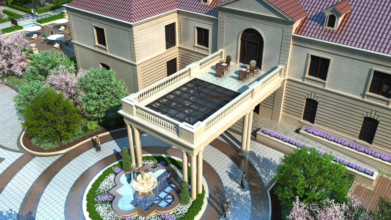 Villa 3D Model .c4d .max .obj .3ds .fbx .stl .blend 