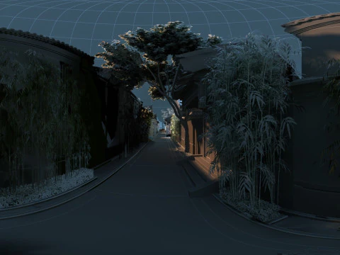 Alley 3D Model