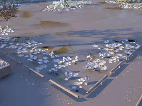 Courtyard 3D Model
