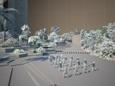 Plaza 3D 模型