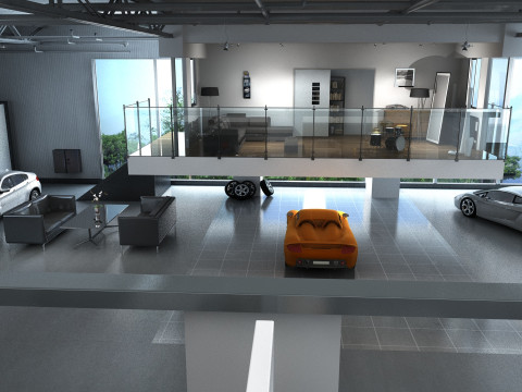 Car shop Modello 3D