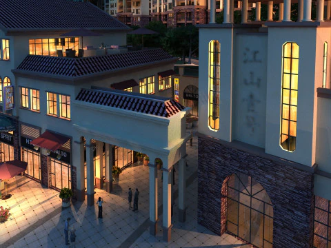 Arquitetura urbana Modelo 3D