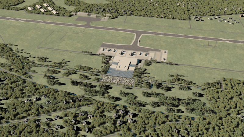 Aerodrome 3D Model .c4d .max .obj .3ds .fbx .stl .blend 