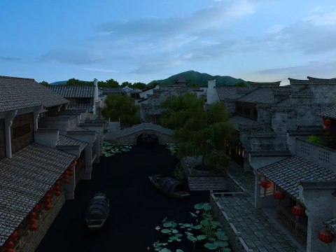 Ancient town 3D Model