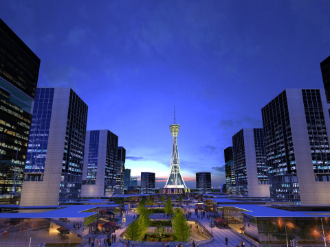 Urban architecture 3D Model
