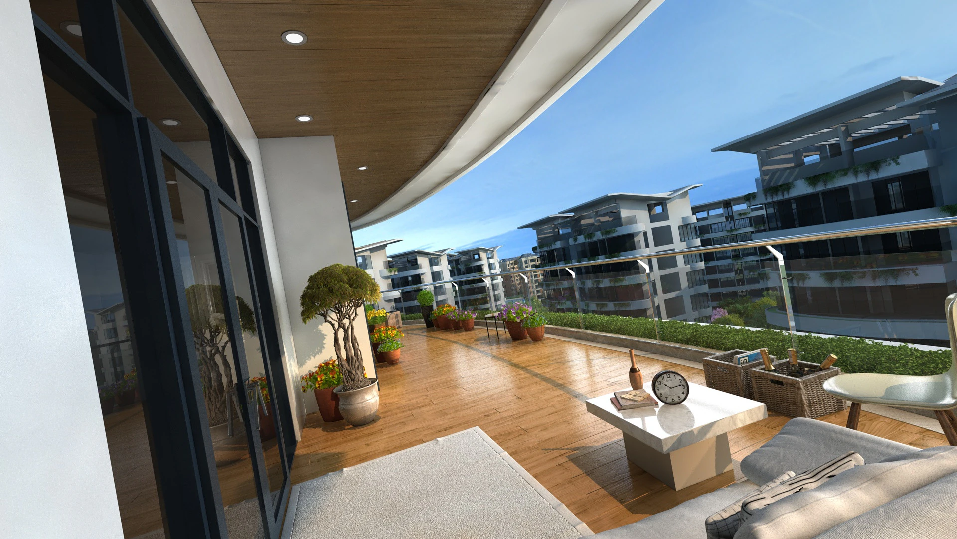 Balcony 3D Model .c4d .max .obj .3ds .fbx .stl .blend 