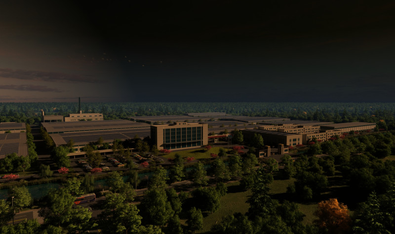 Factory Model 3D .c4d .max .obj .3ds .fbx .stl .blend 