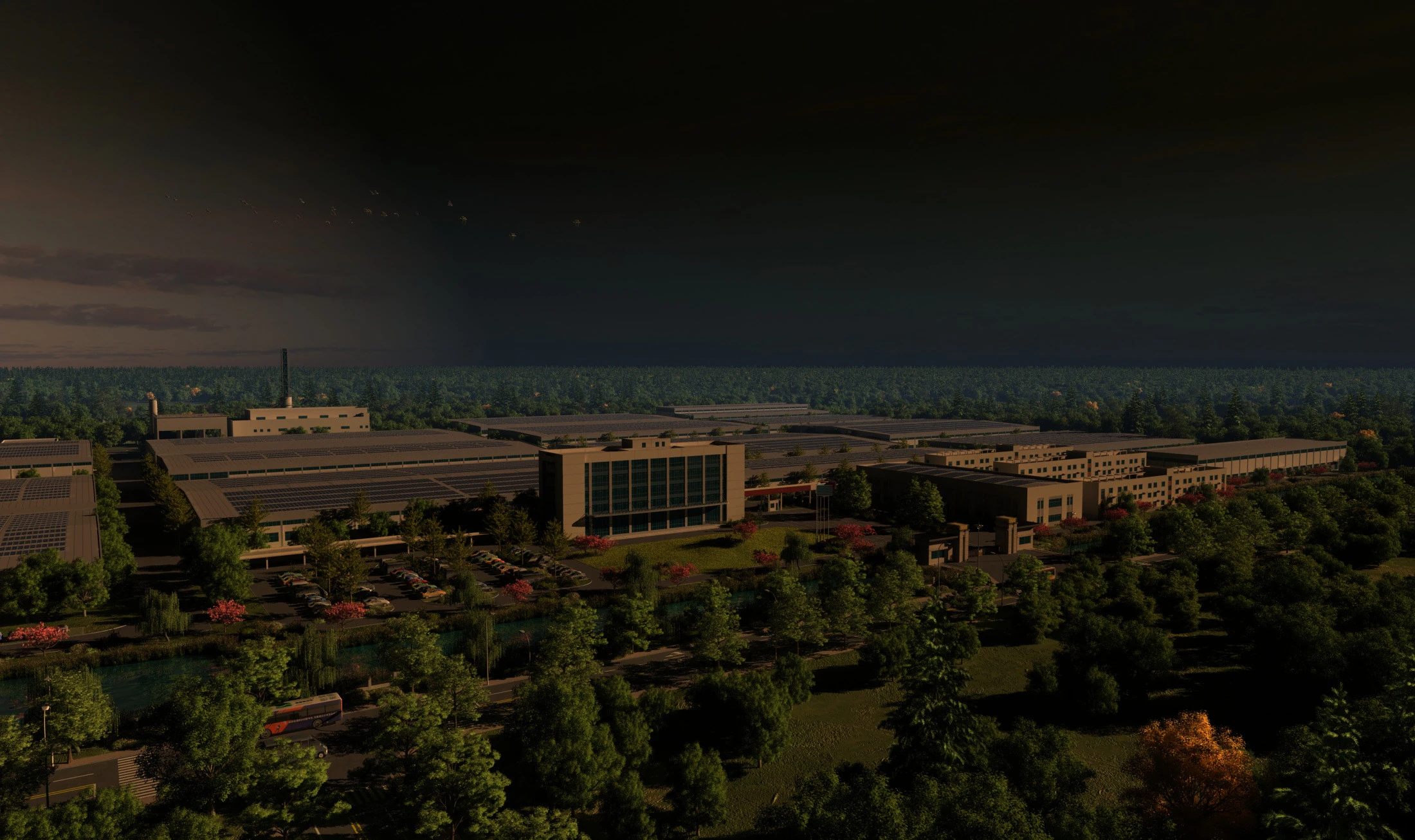 Factory 3D Model .c4d .max .obj .3ds .fbx .stl .blend 