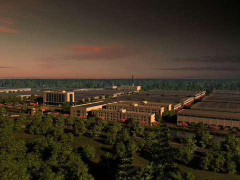 Factory Model 3D