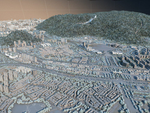 Urban architecture 3D Model