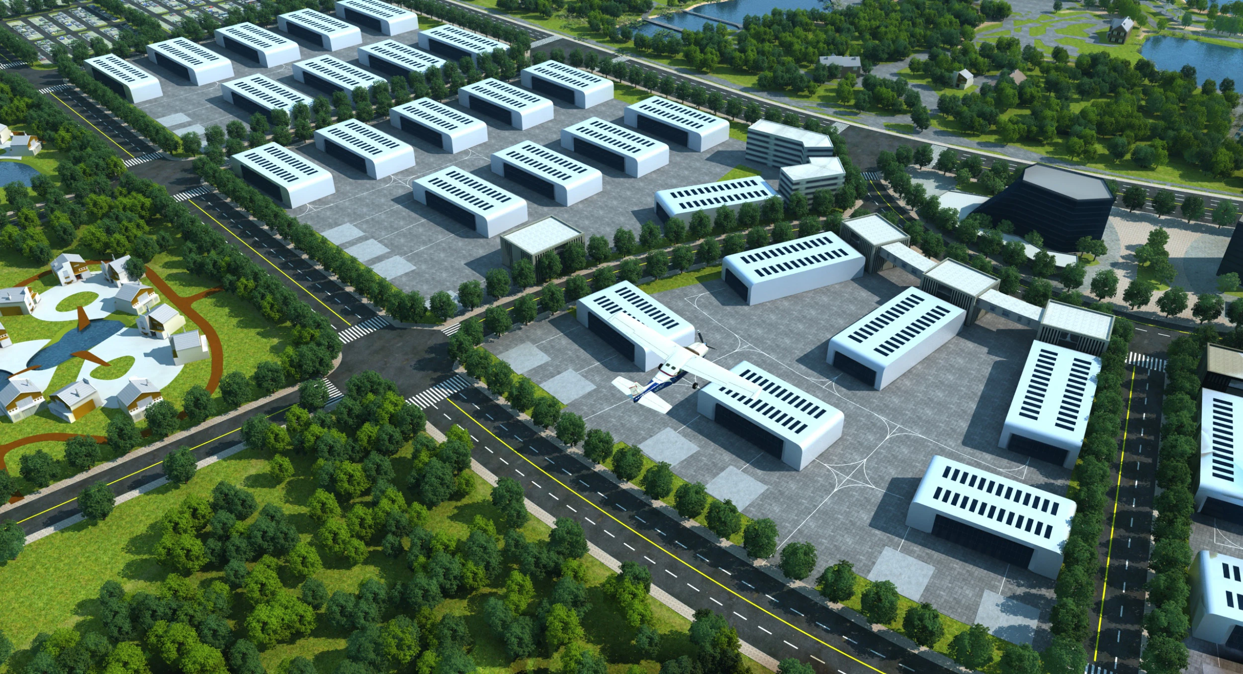 Urban architecture 3D Model .c4d .max .obj .3ds .fbx .stl .blend 
