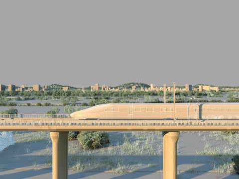 Train Model 3D