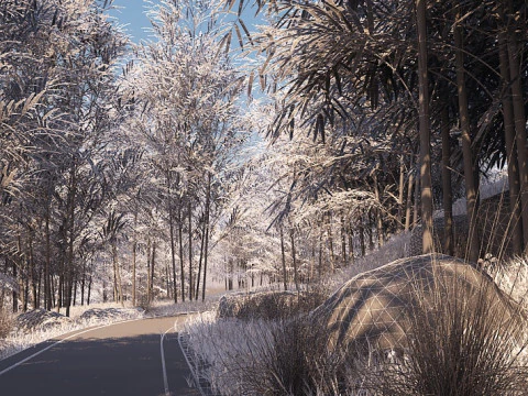 Bamboo grove 3D Model