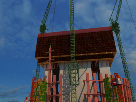Build tall buildings Modello 3D