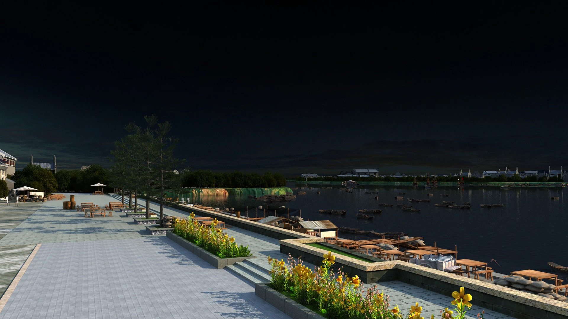 Ancient town 3D Model .c4d .max .obj .3ds .fbx .stl .blend 