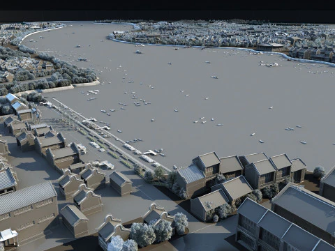 Ancient town 3D Model