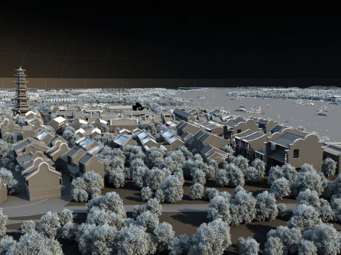 Ancient town 3D Model