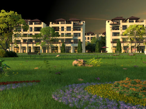 Villa 3D Model