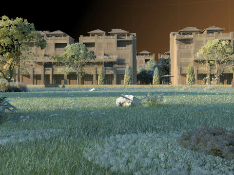 Villa 3D Model