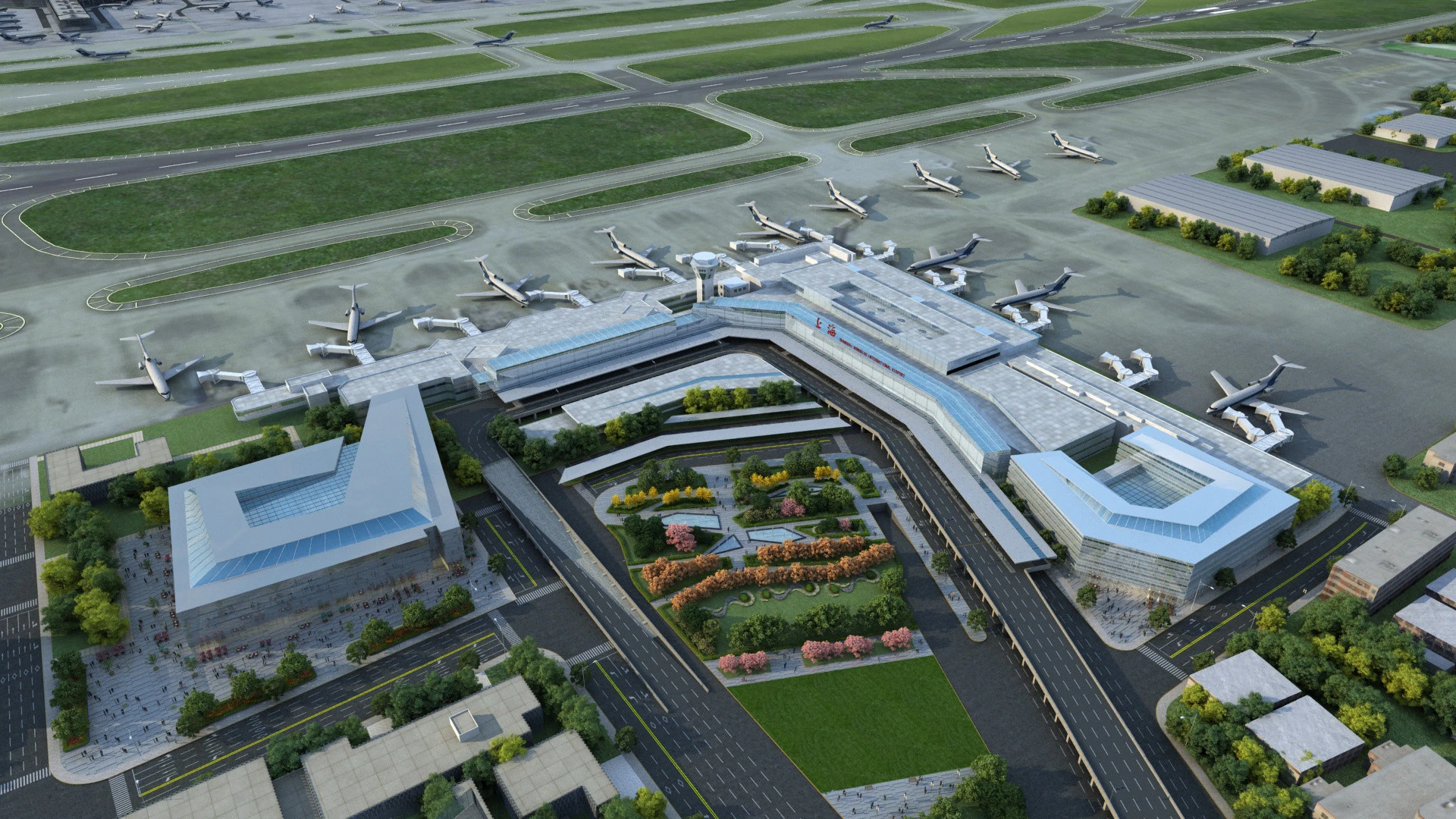 Aerodrome 3D Model .c4d .max .obj .3ds .fbx .stl .blend